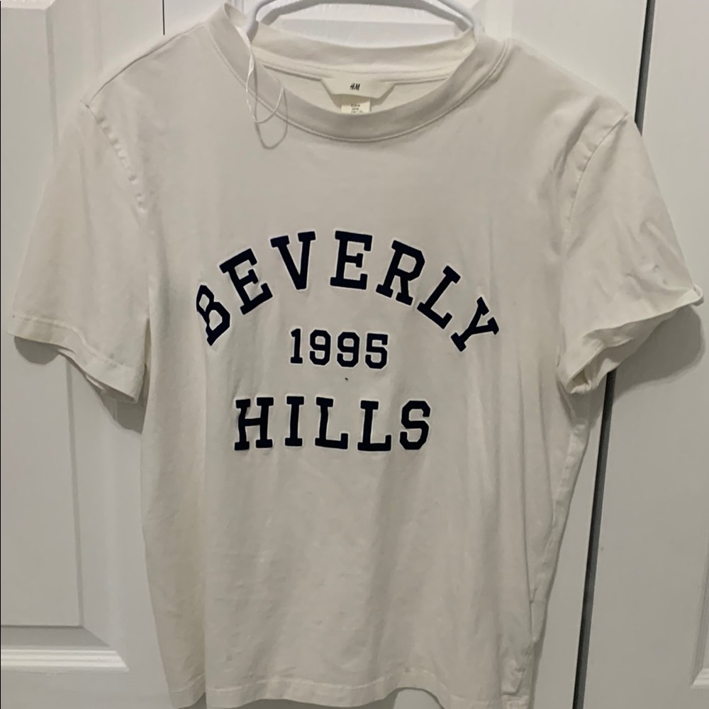 H&M Cream Beverly Hills Graphic Tee